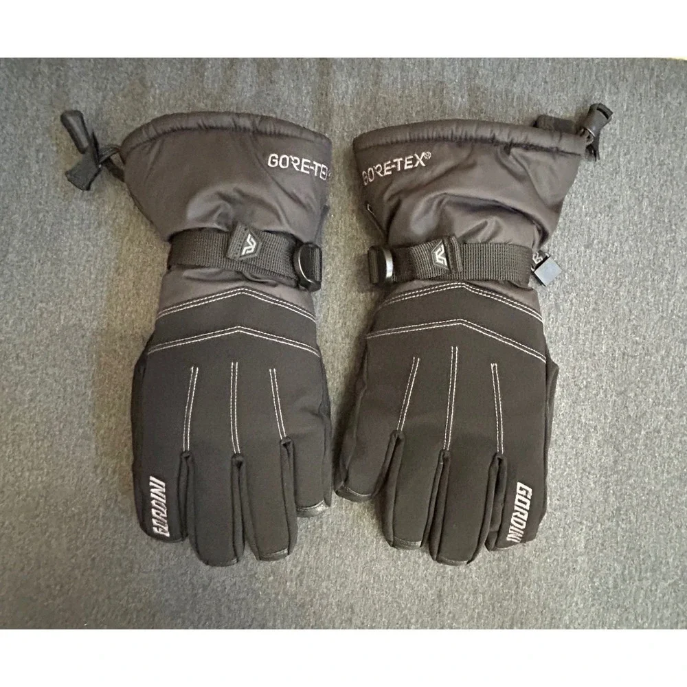 Gordini Women's S Gore-Tex Down II Ski Gloves Black Leather Gore Warm Winter
